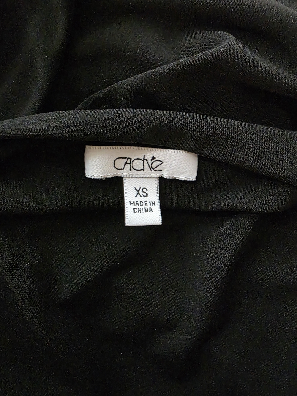Cache Y2K Vintage Black Chain-Accent Sleeveless Ruched Tank Top - XS - Picture 6 of 8